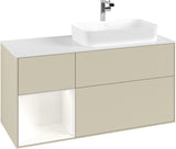 Villeroy & Boch Finion Waschbeckenunterschrank 1200 mm Glossy White Lacquer mit LED-Beleuchtung