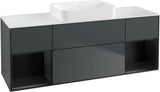 Villeroy & Boch Finion Waschtischunterschrank 1600 mm Glossy White Lacquer mit Beleuchtung