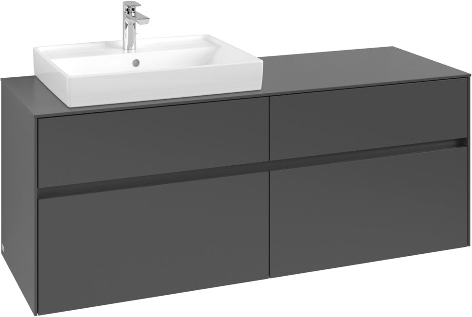 Villeroy & Boch Waschtischunterschrank Collaro C085 White Oak 1400 mm mit 4 Auszügen