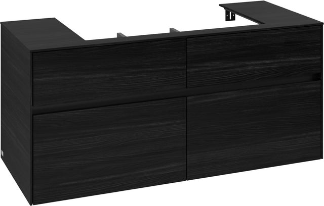 Villeroy & Boch Waschbeckenunterschrank Collaro C087 1200 mm Black Oak mit 4 Auszügen