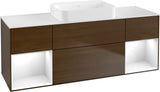 Villeroy & Boch Finion Waschtischunterschrank 1600 mm Glossy White Lacquer mit Beleuchtung