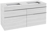Villeroy & Boch Venticello Waschtischunterschrank 1257 mm Glossy White, 4 Auszüge, für 2 Waschtische
