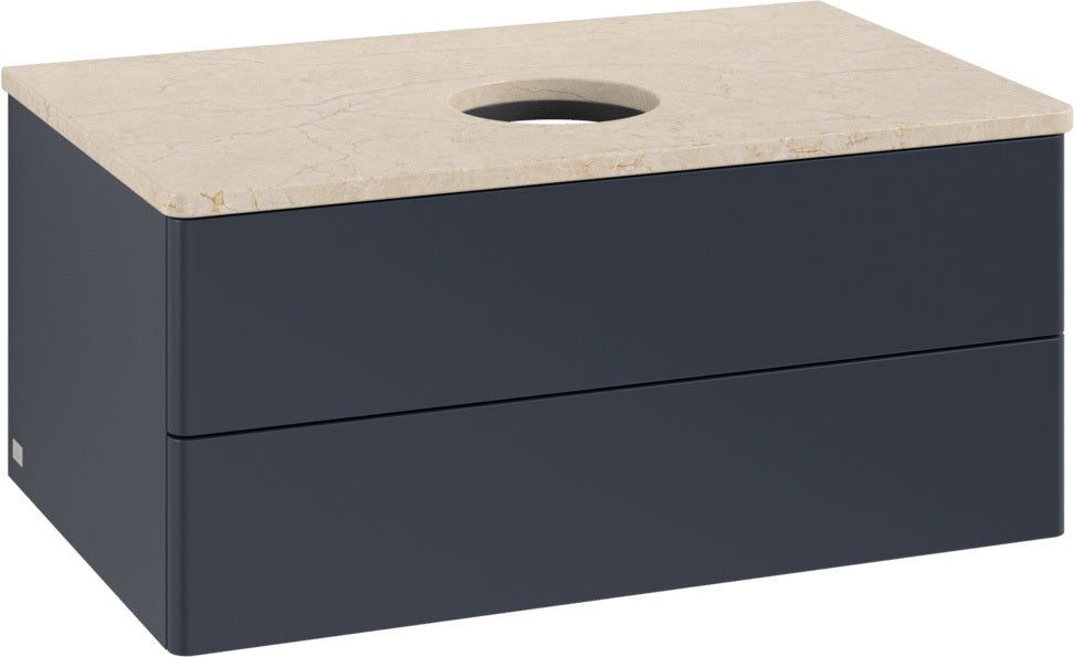 Villeroy & Boch Antao Waschbeckenunterschrank 800 mm Anthracite Matt mit LED-Beleuchtung