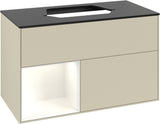Villeroy & Boch Finion Waschtischunterschrank 1000 mm Glossy White Lacquer mit LED-Beleuchtung