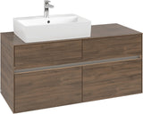 Villeroy & Boch Waschtischunterschrank Collaro C129B0 Arizona Oak 1200 mm mit LED-Beleuchtung und SoftClosing