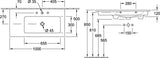 Villeroy & Boch Schrankwaschtisch Venticello 4134R1 1000x500x170mm Rechteck Weiß Alpin