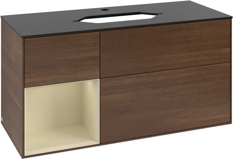 Villeroy & Boch Finion Waschtischunterschrank 1200 mm Glossy White Lacquer mit LED-Beleuchtung