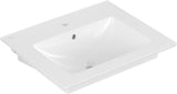 Villeroy & Boch Venticello Wandwaschbecken 600x500mm Weiß Alpin Rechteckig