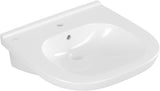 Villeroy & Boch Wandwaschbecken ViCare 411955 – 555 x 540 x 195 mm, oval, Weiß Alpin, barrierefrei, Wandmontage