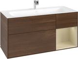 Villeroy & Boch Finion Waschbeckenunterschrank Glossy White Lacquer 1196 mm mit LED-Beleuchtung