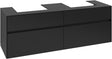 Villeroy & Boch Waschtischunterschrank Collaro C021 B0 1600 mm Volcano Black mit Beleuchtung
