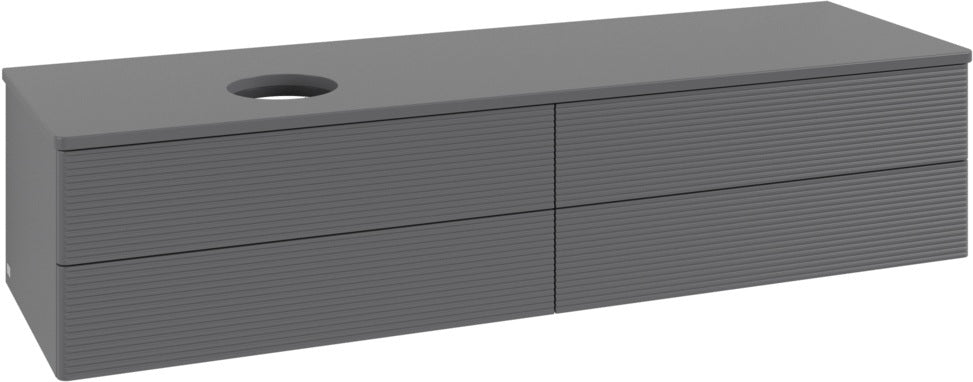 Villeroy & Boch Waschtischunterschrank Antao L26110 1600 mm Anthrazit Matt mit LED