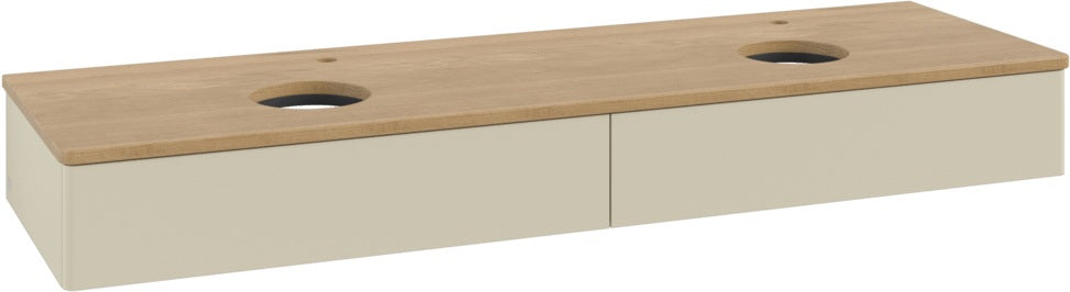 Villeroy & Boch Waschtischunterschrank Antao 1600 mm Anthrazit Matt mit 2 Auszügen