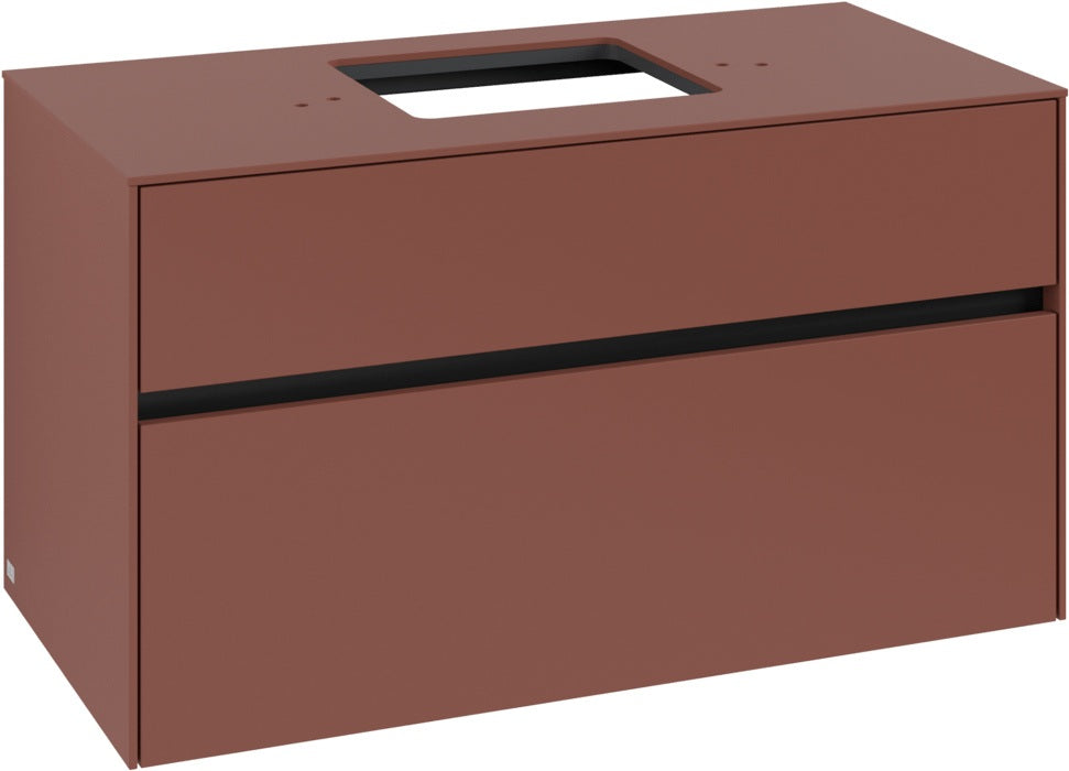 Villeroy & Boch Waschbeckenunterschrank Collaro C125 B0 1000 mm White Oak mit Beleuchtung