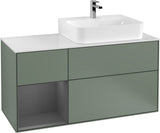 Villeroy & Boch Waschtischunterschrank Finion G141G 1200 mm Glossy White mit LED-Beleuchtung