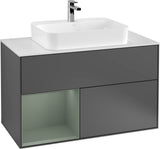 Villeroy & Boch Finion Waschtischunterschrank 1000 mm White Matt Lacquer mit LED-Beleuchtung