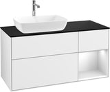 Villeroy & Boch Finion Waschtischunterschrank 1200 mm Glossy White mit Beleuchtung und SoftClosing