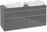 Villeroy & Boch Venticello Waschtischunterschrank 1257 mm Glossy White, 4 Auszüge, für 2 Waschtische