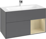 Villeroy & Boch Finion Waschtischunterschrank 996 mm White Matt Lacquer mit Beleuchtung