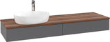 Villeroy & Boch Waschbeckenunterschrank Antao L15051 1600 mm Anthrazit Matt mit Auszugsbeleuchtung