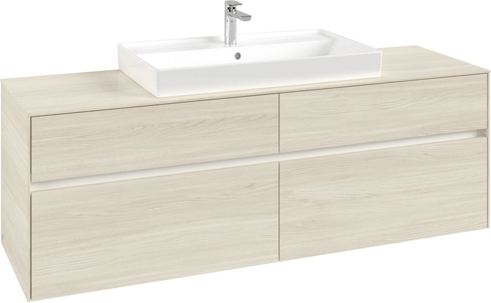 Villeroy & Boch Waschtischunterschrank Collaro C028 1600 mm White Oak mit SoftClosing
