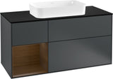 Villeroy & Boch Finion Waschtischunterschrank 1200 mm Glossy White Lacquer mit LED-Beleuchtung