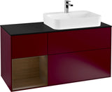 Villeroy & Boch Finion Waschbeckenunterschrank 1200 mm Glossy White Lacquer mit Beleuchtung