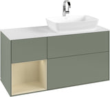 Villeroy & Boch Finion Waschbeckenunterschrank 1200 mm Glossy White Lacquer mit Beleuchtung