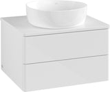 Villeroy & Boch Waschtischunterschrank Antao 600 mm Glossy White Lacquer – 2 Auszüge, Push-to-Open
