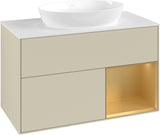 Villeroy & Boch Finion Waschtischunterschrank FA21GFGF 1000 mm Glossy White Lacquer