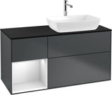 Villeroy & Boch Finion Waschtischunterschrank 1200 mm Glossy White Lacquer mit Beleuchtung