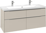 Villeroy & Boch Waschtischunterschrank Subway 3.0 C 602L0, 1272 mm, Brilliant White, mit LED-Beleuchtung
