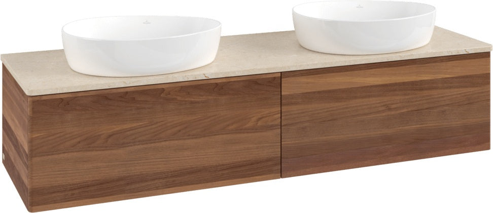 Villeroy & Boch Waschtischunterschrank Antao K39013 1600 mm Warm Walnut mit 2 Auszügen