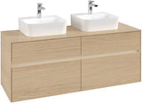 Villeroy & Boch Waschtischunterschrank Collaro 1400 mm Nordic Oak mit LED-Beleuchtung und SoftClosing