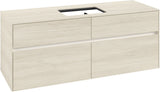 Villeroy & Boch Waschtischunterschrank Collaro C116 B0 1400 mm White Oak mit Beleuchtung