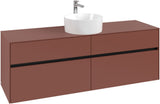 Villeroy & Boch Waschtischunterschrank Collaro C049 B0 1600 mm White Oak mit LED-Beleuchtung