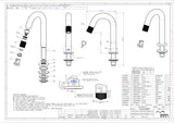 Villeroy & Boch Universal Taps & Fittings Kaltwasserarmatur – Chrom, AirPlus & AquaSmart, 1-löchig