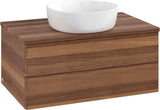 Villeroy & Boch Antao Waschtischunterschrank 800 mm Warm Walnut mit LED-Auszugsbeleuchtung