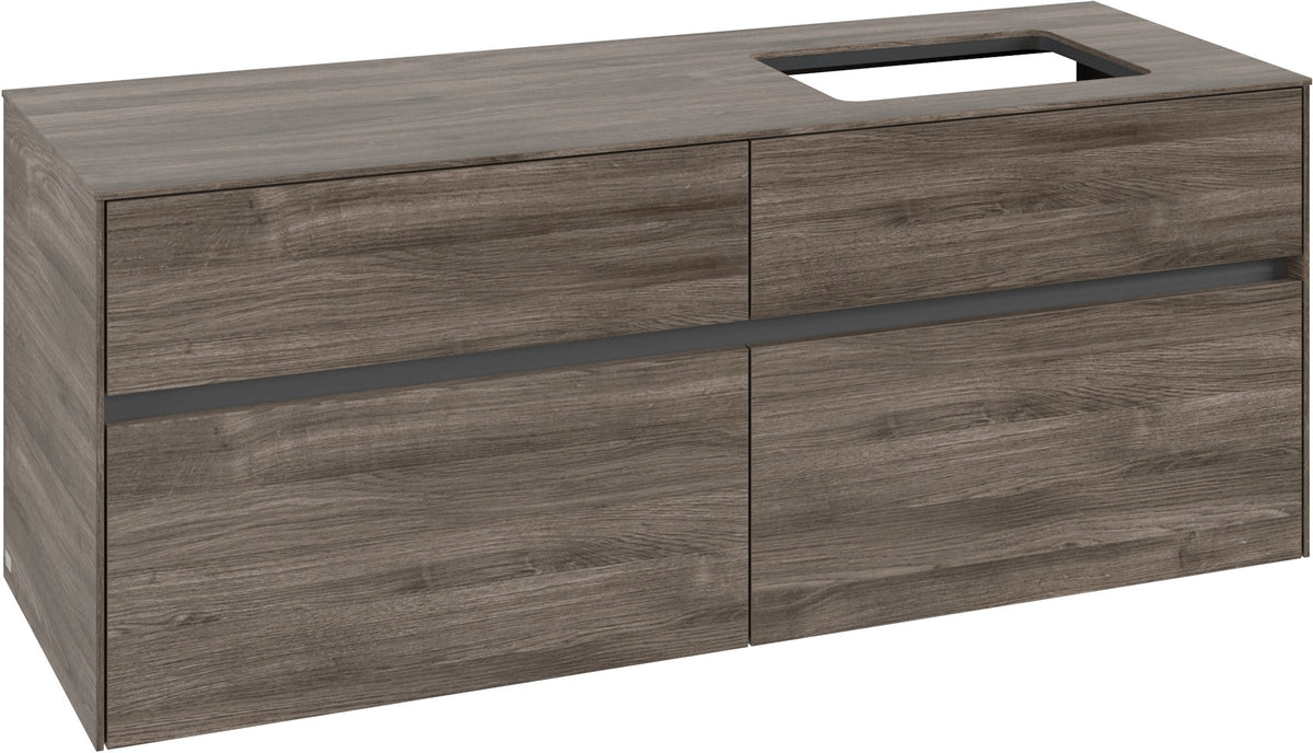 Villeroy & Boch Waschbeckenunterschrank Collaro C11800 1400 mm Stone Oak – 4 Auszüge, SoftClosing