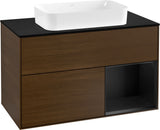Villeroy & Boch Waschtischunterschrank Finion F252G 1000 mm Glossy White Lacquer mit LED-Beleuchtung