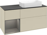 Villeroy & Boch Finion Waschtischunterschrank 120 cm Glossy White Lacquer mit Beleuchtung