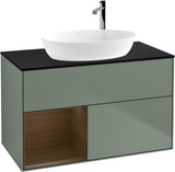 Villeroy & Boch Finion Waschbeckenunterschrank G892G 1000 mm Glossy White Lacquer mit Beleuchtung
