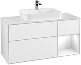 Villeroy & Boch Waschtischunterschrank Finion F421G 1200 mm Glossy White Lacquer