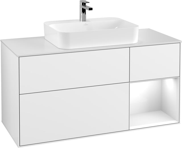 Villeroy & Boch Waschtischunterschrank Finion F421G 1200 mm Glossy White Lacquer