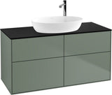Villeroy & Boch Finion Waschtischunterschrank F91200GF 1200 mm Glossy White Lacquer mit 4 Auszügen