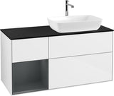 Villeroy & Boch Finion Waschtischunterschrank 1200 mm Glossy White Lacquer mit Beleuchtung
