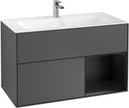 anthrazit / Mitteldichte Faserplatte (MDF) / F040P D