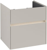 Villeroy & Boch Collaro Waschtischunterschrank mit LED-Beleuchtung, 554 mm, Black Matt Lacquer