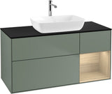 Villeroy & Boch Finion Waschbeckenunterschrank 1200 mm Glossy White Lacquer mit Beleuchtung
