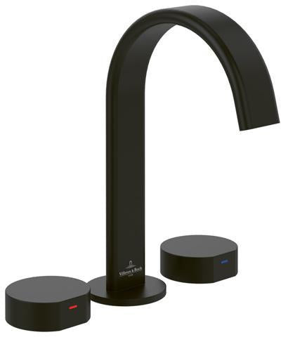 Villeroy & Boch Dawn Dreiloch-Waschtischarmatur – 60 x 220 x 170 mm, Chrom, gebogen